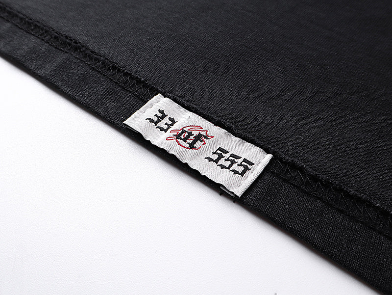 GODSPEED Men's Black L.O.T.F Crew Neck T-Shirt