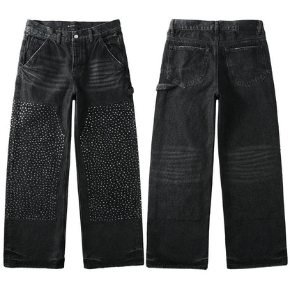 Purple Brand Crystal Diamond Jeans #104