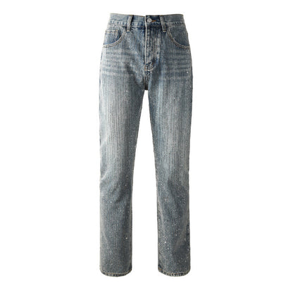 Purple Brand Crystal Diamond Jeans #9140