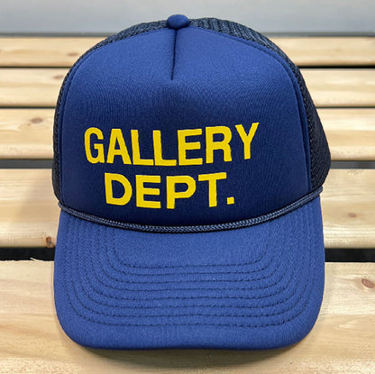 Gallery Dept Logo-Print Canvas and Mesh Trucker Cap