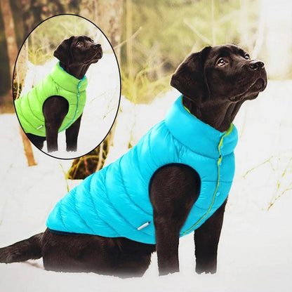 Pet Outlet - Colete de frio para Cachorros - Dupla face e Imperme¨¢vel - Rosa / Roxo